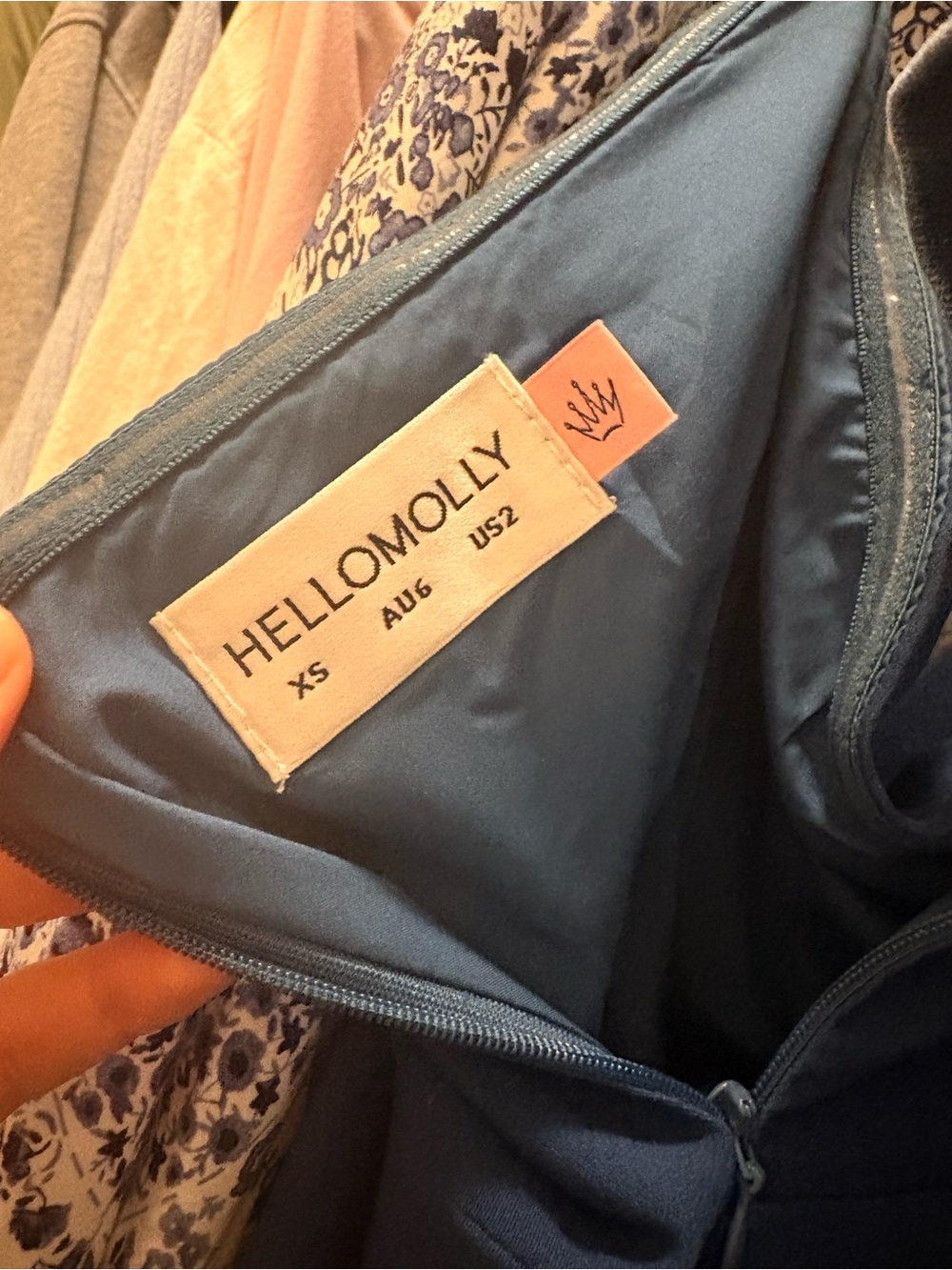 Hello Molly Navy Strapless Side-Drape Bodycon Mini Dress - Picture 4 of 4